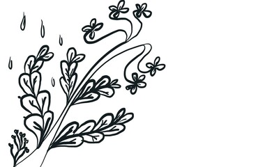 abstract color background with shape and spray is flower