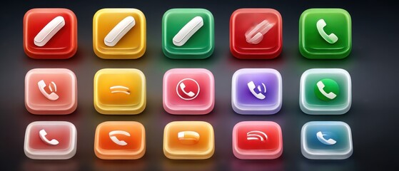 Colorful Phone Icons