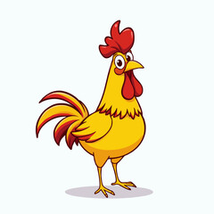 rooster isolated on a white background