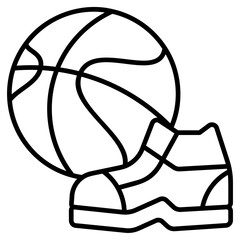 Basketball Line Icon