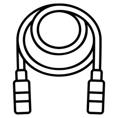 Jump Rope Line Icon