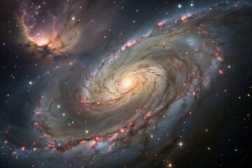 Spiral Galaxy in Deep Space