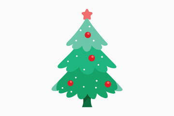 hand painted watercolor christmas tree clipart wi.eps