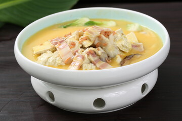 Chinese cuisine, Cantonese cuisine, salted meat and tofu