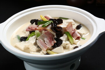 Chinese cuisine, Cantonese cuisine, salted meat and tofu