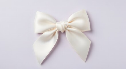 Elegant Cream Satin Bow, Perfect Gift Wrapping Detail