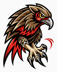 Fierce Eagle Mascot Illustration