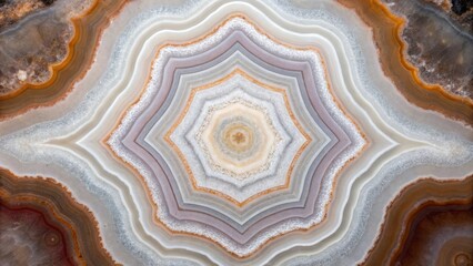 Agate Stone Cross Section Abstract