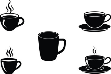 Obraz premium Hot Drink Cup Vector Illustration on White Background