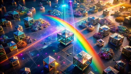 Abstract Cubes with Rainbow Light