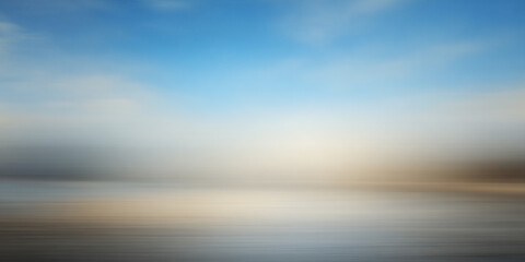 Obraz premium Abstract Sky and Water Motion Blur Background for Creative Design