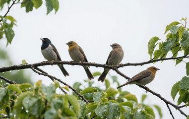 robin on branch