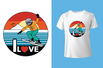 Naklejka premium Set of vintage colorful winter emblems with inscriptions and compositions on the theme of winter sports and travel in the mountains