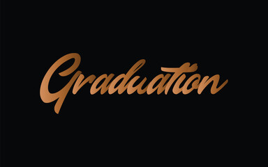 Vector illustration of graduate cap, diploma scroll and type design elements on white background. Congrats graduates class of 2025.