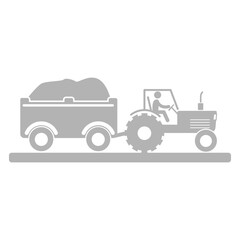 farm tractor icon shadow_2