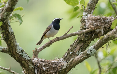 Obraz premium black capped kingfisher