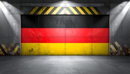 german flag on the wall