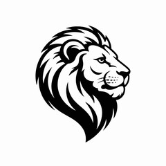 Majestic Lion Head Profile Silhouette Art Fierce King of the Jungle Animal Symbolism Strength Courage Leadership