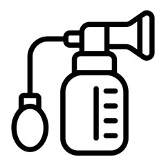 Breast Pump Line Icon