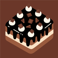 Cake pattern, exquisite vector pattern.