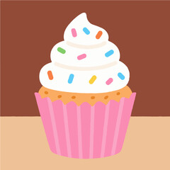 Cake pattern, exquisite vector pattern.