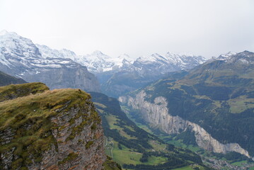 Fototapeta premium Männlichen to Kleine Scheidegg Trail - Switzerland