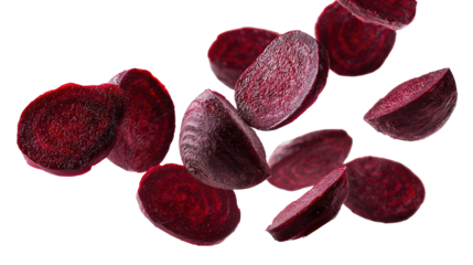 A vibrant beetroot splashing into the water, capturing freshness and natural beauty underwater.