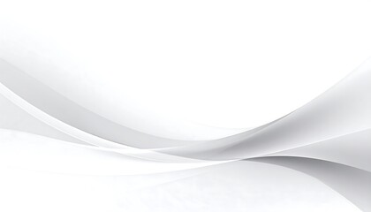 Abstract grey waves on white background