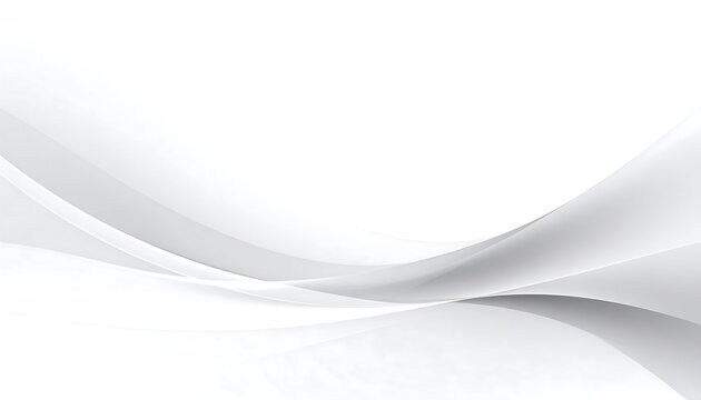 Fototapeta Abstract grey waves on white background