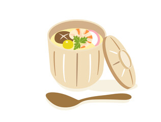 茶碗蒸しのイラスト
