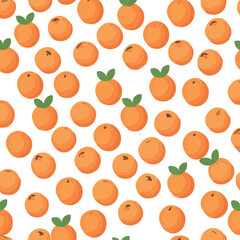 seamless pattern of oranges