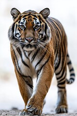 Obraz premium Sumatran Tiger Walking Towards Camera