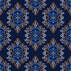 pattern batik flower damask ethnic boho ikat texture tribal geometric background