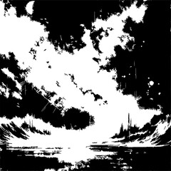 "Ripped torn paper edge texture, grayscale, minimal shadow, isolated on white"

