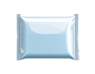 Isolated Transparent Wrapped Package Object In Glossy Reflection Detail On Transparent Background With Product Elements