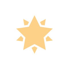 ﬂat north star logo