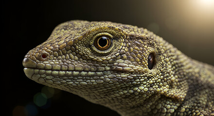 Fototapeta premium Close-up of lizard head