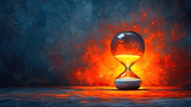 Hourglass passage of time