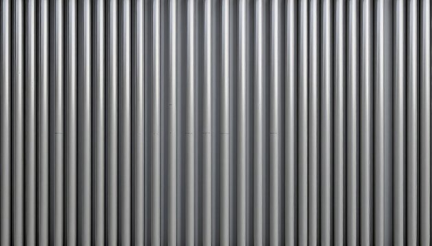 Gray corrugated metal sheets form a textured backdrop perfect for industrial or minimalist designs and backgrounds