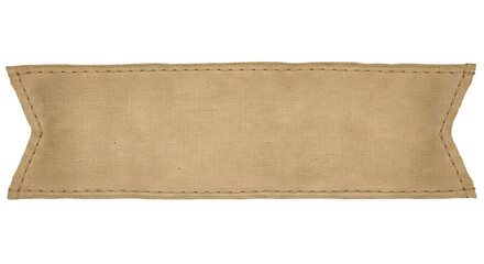 Aged, light beige ribbon banner