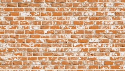 Rustic Textured Brickwork with Weathered White Paint Highlights a Solid and Enduring Building Material