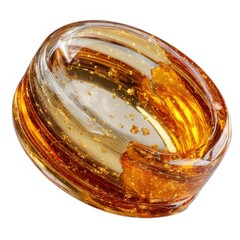 pinning golden coin with shine, transparent background