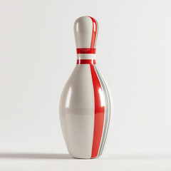 a bowling pin with a white background.