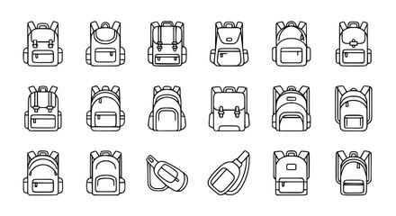 Diverse backpack collection for travel and school style