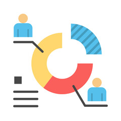 Segmentation Icon Vector Illustration Flat Version