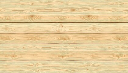 Fototapeta premium Horizontal Wooden Planks Form A Rustic Wall With Natural Grain, Knots And Texture Making A Simple Background