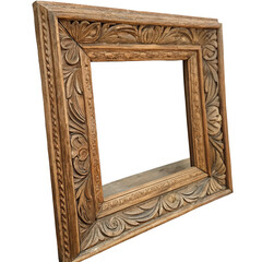 Wooden vintage frame isolated image with rustic decorative border png antique wooden frame png classic wooden picture frame design png vintage frame art png ornate wooden frame transparent background