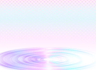 パステルカラーの幻想的な水面のような背景