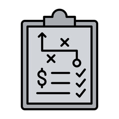 Planning Icon Vector Illustration Color Version