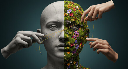 Conceptual Duality of Nature and Artifice with Human Touch and Interconnection Fast Growth